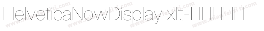 HelveticaNowDisplay xlt字体转换